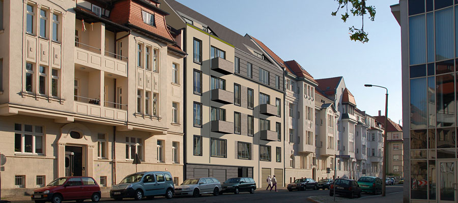 Mehrfamilienhaus, Gletschersteinstr., Leipzig