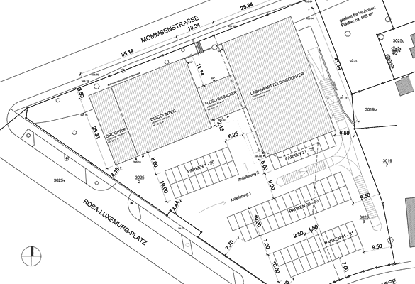 Nahversorgungszentrum am Rosa-Luxemburg-Platz, Plauen