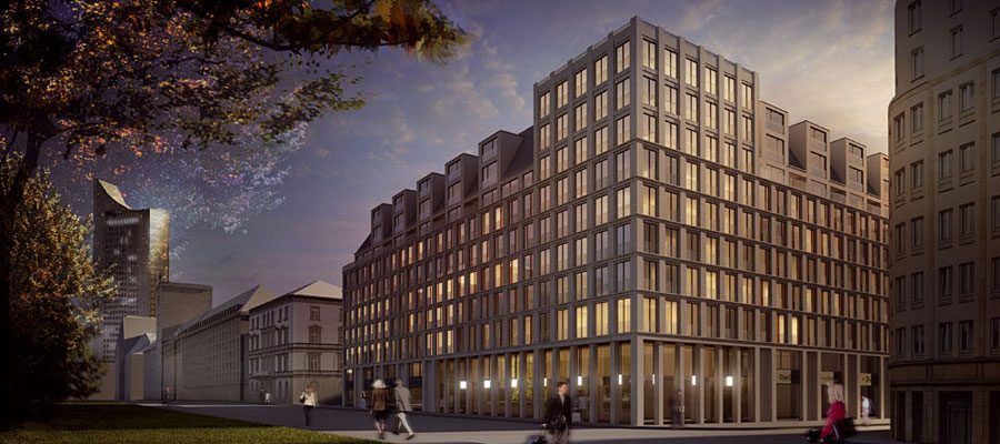 Fassadengestaltung Unister-Haus, Leipzig