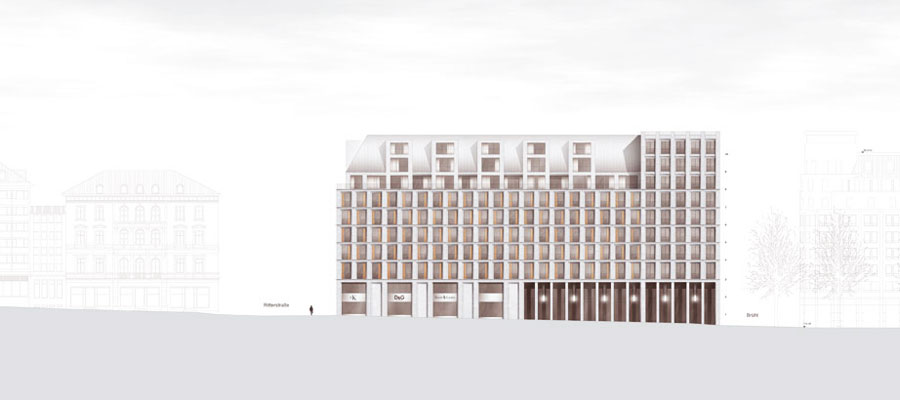 Fassadengestaltung Unister-Haus, Leipzig